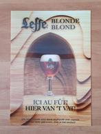 Reclame voor LEFFE, Ophalen of Verzenden, Zo goed als nieuw, Reclamebord, Plaat of Schild, Leffe