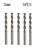 5 Stuks Hss M35 Boor voor Metaal Staal IJzer - - 3,0 mm, Verzenden, Nieuw