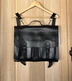 Zwarte leren werktas, 30 tot 40 cm, Minder dan 30 cm, Zwart, Aktetas of Boekentas