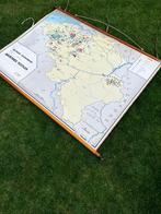 Vintage schoolkaart, textielindustrie, Ophalen