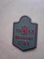 Lettrage rouge Fietsplaat Brabant 1953 en vente, Enlèvement ou Envoi, Comme neuf