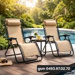 TUINSTOELEN nieuwe setjes van  2 stuks, Tuin en Terras, Tuinstoelen, Ophalen of Verzenden, Nieuw, Verstelbaar