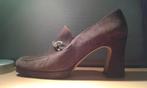 bruine leren schoenen 36, Kleding | Dames, Bruin, Ophalen of Verzenden, Zo goed als nieuw, Schoenen met hoge hakken