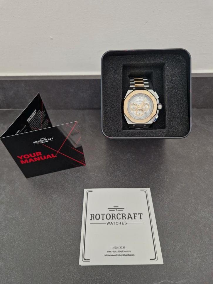 Herenhorloge van Rotorcraft (Skyfall RC6504)  NIEUW, Handtassen en Accessoires, Horloges | Heren, Nieuw, Staal, Staal, Ophalen of Verzenden