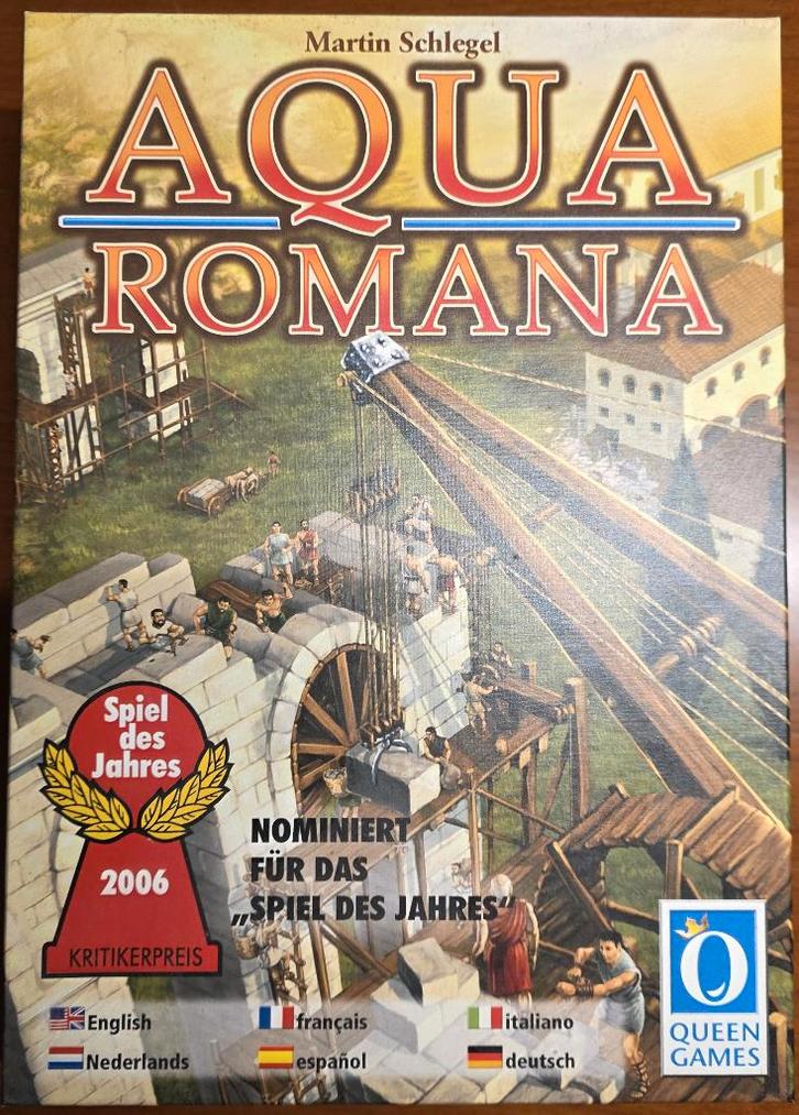 Aqua Romana – strategisch bordspel, Hobby en Vrije tijd, Gezelschapsspellen | Bordspellen, Zo goed als nieuw, Een of twee spelers
