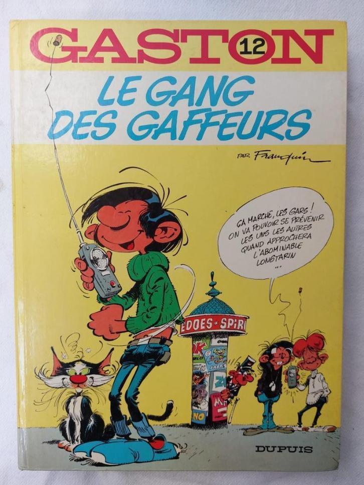 Gaston Lagaffe T.12 Le gang des gaffeurs - Réédition (1976), Boeken, Stripverhalen, Gelezen, Eén stripboek, Ophalen of Verzenden