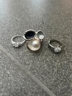 Zilveren ringen set, Handtassen en Accessoires, Bedels, Overige merken, Overige materialen, Ophalen of Verzenden, Zo goed als nieuw