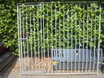 hondenpaneel met deur, stevig type., Tuin en Terras, Tuinhekken en Hekwerk, Ophalen, Overige typen, Zo goed als nieuw, Overige materialen