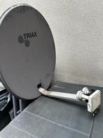 Satellite Schotelantenne met dubbel LNB kop ontvanger, Ophalen, Gebruikt, (Schotel)antenne