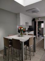 Hoge eettafel met stoelen, Ophalen, Zo goed als nieuw, Vierkant