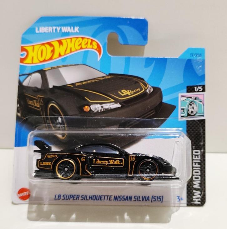 Hot Wheels LB Super Silhouette Nissan Silvia ZwartGoud(2023), Hobby en Vrije tijd, Modelauto's | Overige schalen, Ophalen of Verzenden