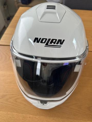 Nolan N100-5 Classic N-COM (White) maat 'S'  beschikbaar voor biedingen