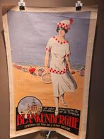 Originele affiche Blankenberge tennis 1922, Verzamelen, Posters, Ophalen of Verzenden, Zo goed als nieuw