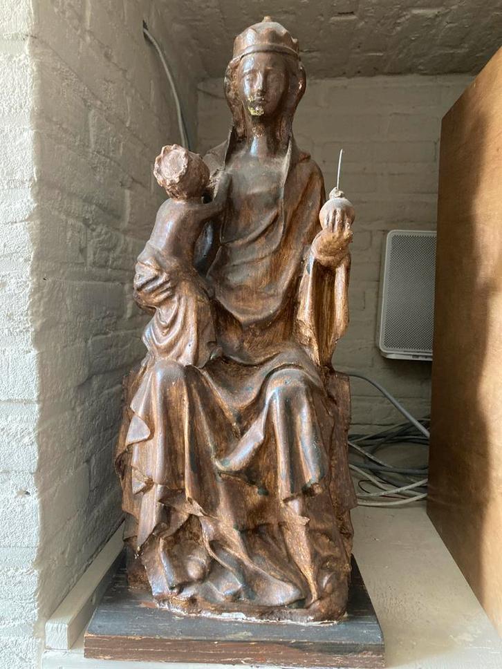Maria beeld met kindje Jezus, Antiek en Kunst, Antiek | Religieuze voorwerpen, Ophalen