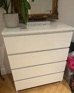 Commode blanc, 3 ou 4 tiroirs, 25 à 50 cm, Comme neuf, Minimalistic