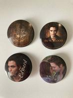 Twilight pin set : 4 stuks, Enlèvement ou Envoi, Utilisé, Autres sujets/thèmes, Insigne ou Pin's
