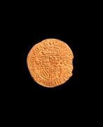 Gouden munt - zonnekroon Keizer Karel V, Ophalen of Verzenden, België, Losse munt, Goud