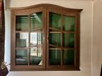 Houten wand kast vintage 112 x 105 x 18 cm, Antiek en Kunst, Ophalen