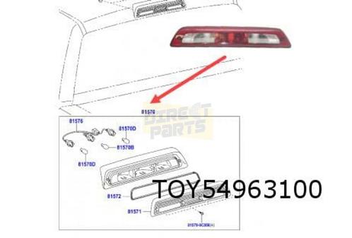 Toyota Tundra (8/13- 8/17) derde remlicht Origineel!  815700, Auto-onderdelen, Verlichting, Toyota, Nieuw, Verzenden