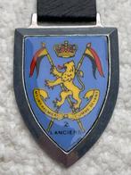 Insigne, 2de Lanciers Borsthanger Thermoplastiek, "Jaren 50", Verzamelen, Ophalen of Verzenden, Landmacht, Embleem of Badge