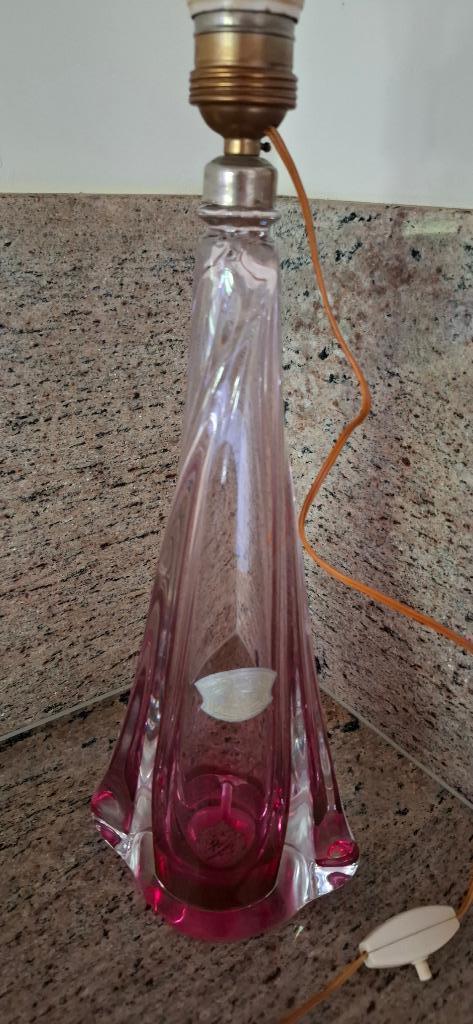 Val-Saint-Lambert tafellamp / VSL lampenvoet, Huis en Inrichting, Lampen | Tafellampen, Gebruikt, Minder dan 50 cm, Glas, Ophalen of Verzenden