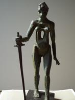 W. MEYSMANS bronzen Justititia project Gerechtsgebouw Leuven, Antiquités & Art, Art | Sculptures & Bois, Enlèvement