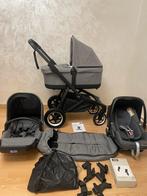 Thule Sleek 3-in-1 Grey Melange On Black complete, Kinderen en Baby's, Kinderwagens en Combinaties, Ophalen, Zo goed als nieuw