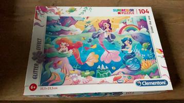 Clementoni puzzel zeemeerminnen 104 stukjes beschikbaar voor biedingen