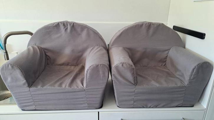 2 grijze kinderzetels, Huis en Inrichting, Zitzakken, Gebruikt, Ophalen