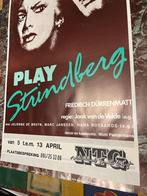 Vintage poster, Play Strindberg - Friederich Dürrenmatt, Reclame, Gebruikt, Ophalen of Verzenden, Rechthoekig Staand