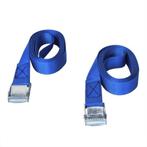 SJORBAND MET SNELSLUITING 2X2,5 METER BLAUW POLYESTER, Ophalen of Verzenden, Nieuw