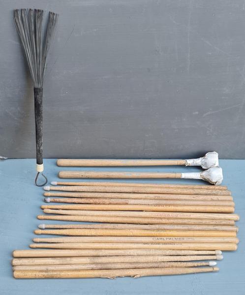 Lot vintage drumsticks uit UK, Muziek en Instrumenten, Drumstellen en Slagwerk, Gebruikt, Ludwig, Ophalen of Verzenden