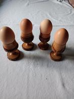 Vintage houten eierdopjes (afk Z-Duitsland), Huis en Inrichting, Keuken | Servies, Ophalen, Zo goed als nieuw, Overige typen