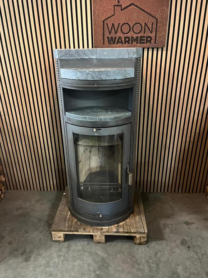 24301 Houtkachel mey speksteen Fireplace 8kw, Huis en Inrichting, Kachels, Gebruikt, Vrijstaand, Houtkachel, Hout, Ophalen