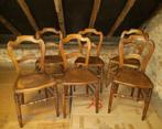 6 anciennes chaises style Louis Philippe, Ophalen