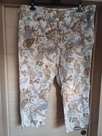 Canda 7/8 broek bloemen Mt 50, Kleding | Dames, Wit, Ophalen of Verzenden, Zo goed als nieuw, Canda