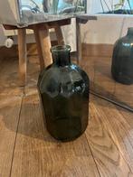 Groene glazen fles, Huis en Inrichting, Woonaccessoires | Vazen, Ophalen, Zo goed als nieuw