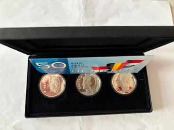 3 zilveren munten 10g Benelux 50 jaar beschikbaar voor biedingen