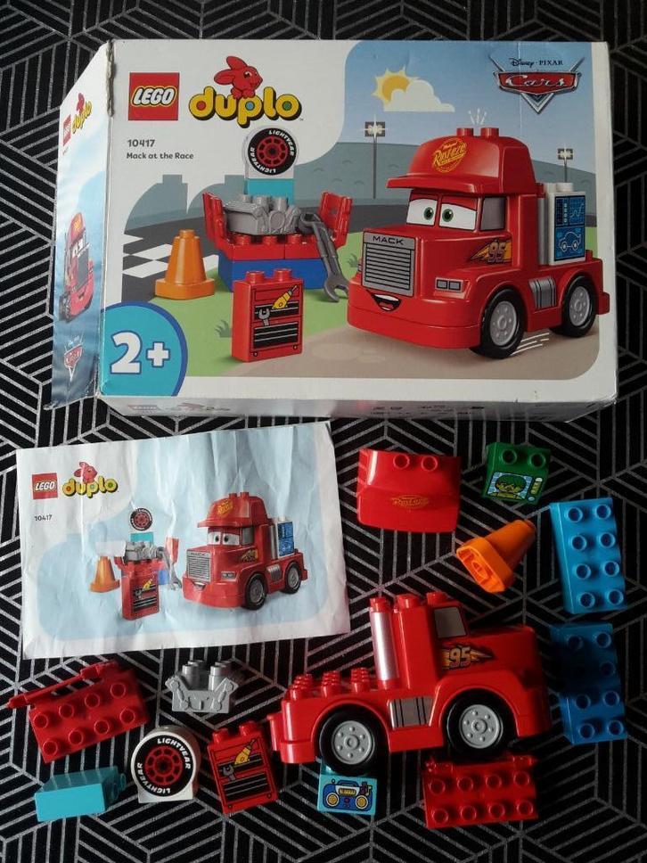 LEGO Duplo 10417, Disney Pixar Cars, Mack bij de race, 14 st, Kinderen en Baby's, Speelgoed | Duplo en Lego, Zo goed als nieuw