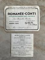 Labels reeks Romanee conti 1993, Collections, Vins, Enlèvement ou Envoi