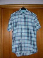 Blauw geruit hemd korte mouwen, McGregor, Medium, Kleding | Heren, Ophalen of Verzenden, Zo goed als nieuw, Blauw, McGregor