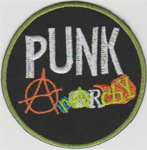 Punk Anarchy stoffen opstrijk patch embleem #4, Verzamelen, Muziek, Artiesten en Beroemdheden, Nieuw, Kleding, Verzenden