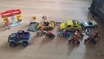 Playmobil garage + pompstation+ moto's, Ophalen, Zo goed als nieuw