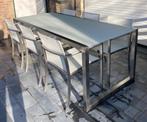 TUINSET ROYAL BOTANIA TAFEL+ 6 STOELEN, Tuin en Terras, Ophalen, Inox, Gebruikt, 6 zitplaatsen