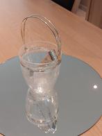 Ijsemmer met vork, glas en zilver 5 euro, Antiek en Kunst, Antiek | Glaswerk en Kristal, Ophalen of Verzenden