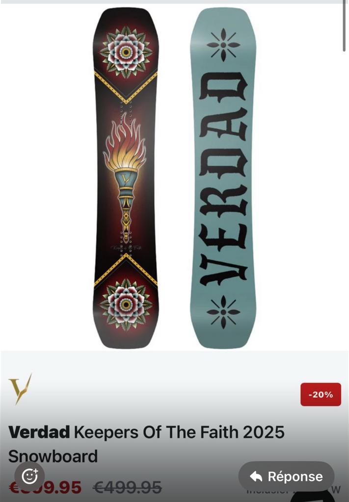 Snowboard Verdad, Verzamelen, Boekenleggers, Gebruikt, Ophalen