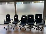 5 bureaustoelen (zwart/grijs), Huis en Inrichting, Bureaustoelen, Ophalen, Gebruikt, Zwart, Bureaustoel