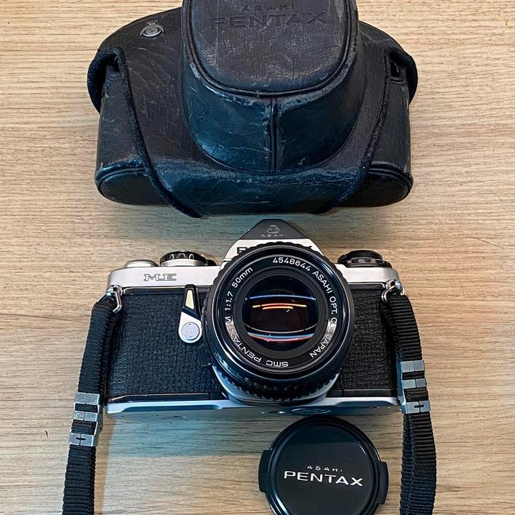 Pentax ME, SMC Pentax-M 50mm f1.7 *comme neuf, TV, Hi-fi & Vidéo, Appareils photo analogiques, Comme neuf, Reflex miroir, Pentax