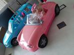 Vintage Barbie roze cabrio en blauwe Volvo V70, Kinderen en Baby's, Ophalen, Zo goed als nieuw