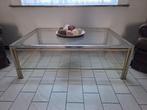 Glazen salontafel, Huis en Inrichting, Ophalen, Gebruikt, 100 tot 150 cm, 50 tot 100 cm